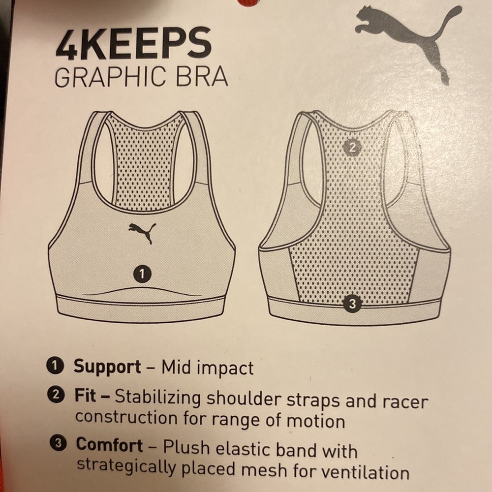 NWT Puma sports bra, it’s XS/TP and fits S/M - Picture 7 of 8